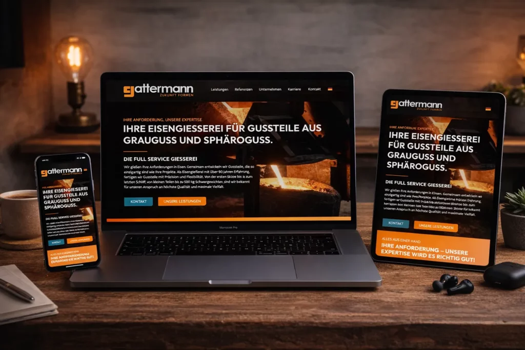 Webdesign Beispiel von KNDR 1