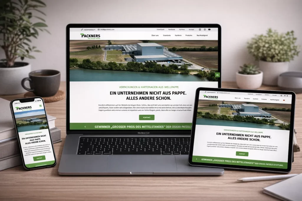 Webdesign Beispiel von KNDR 3