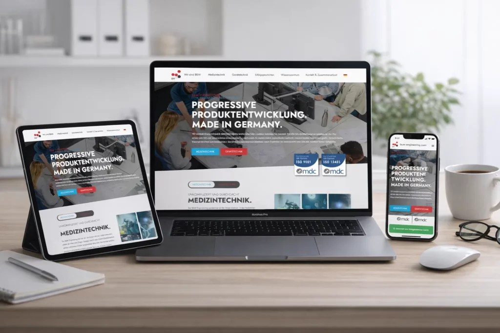 Webdesign Beispiel von KNDR 6