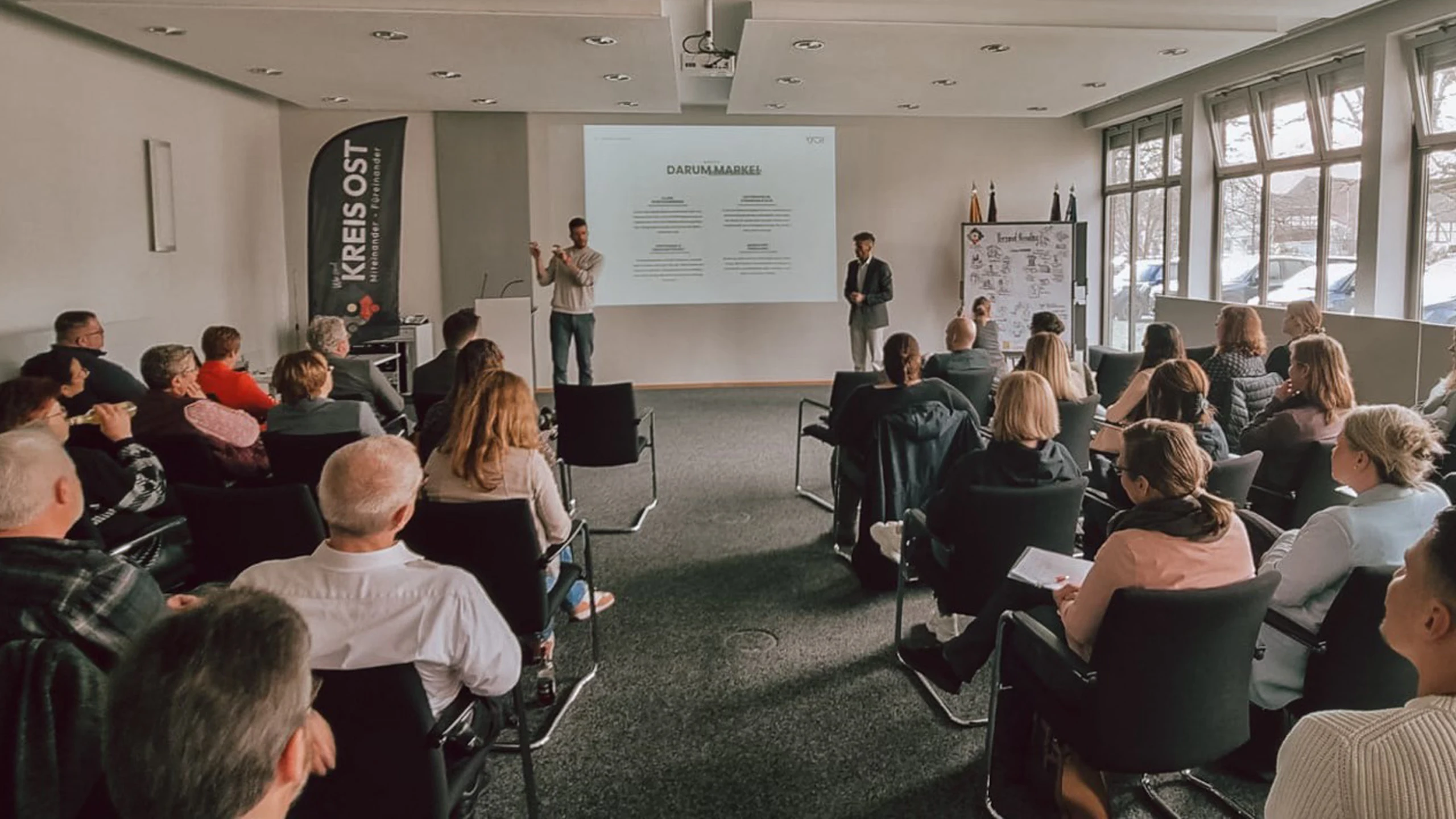 Chris und Marcel sprechen vor Publikum über den Brand Breakdown®