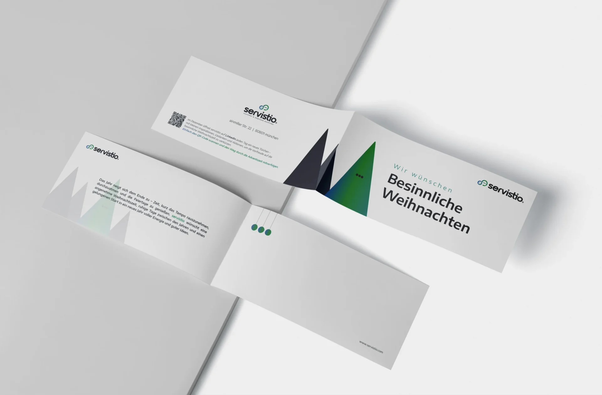 Servistio Weihnachtskarte 2025 Mockup