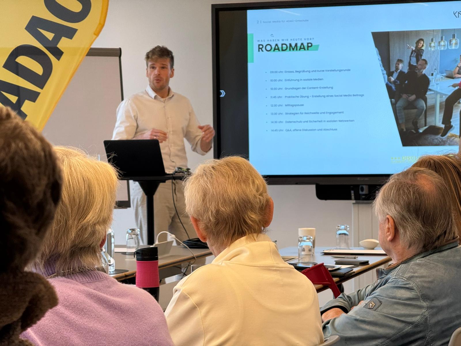 Marcel bei einem Workshop