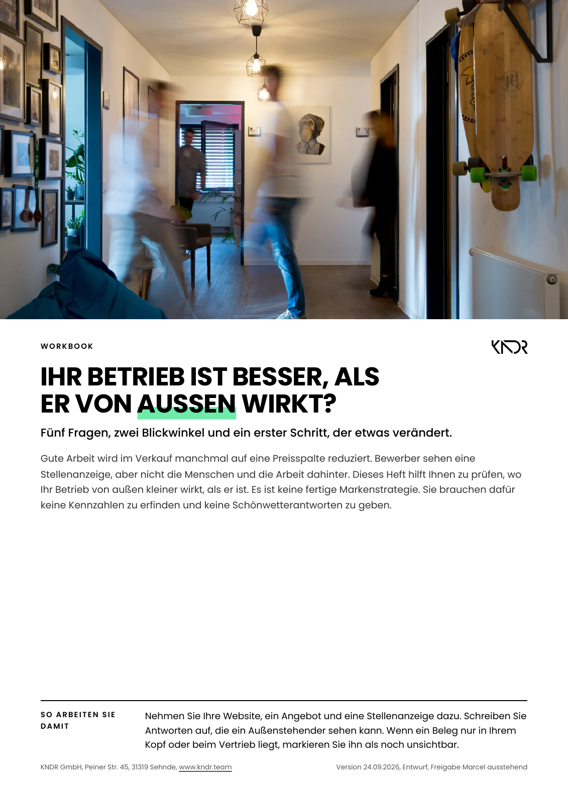 Titelseite des Brand Breakdown® Workbooks